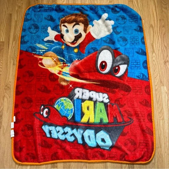 Nintendo | 2018 Super Mario Odyssey  Soft 100% Polyester Kids Blanket Throw - Picture 10 of 10